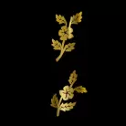 Gold Vines 302g Faux Inlay Water Slide Decal